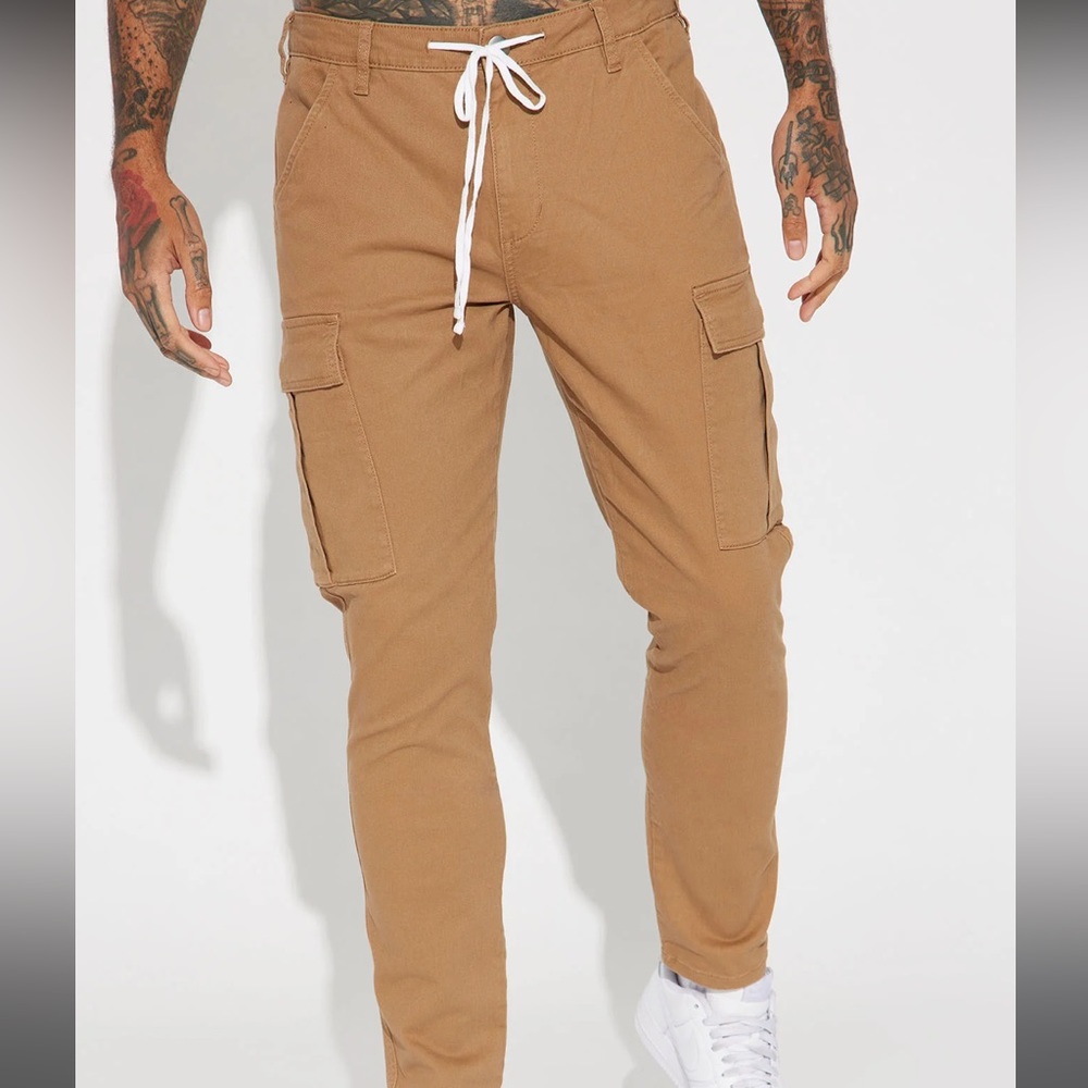 Khaki cargo pants